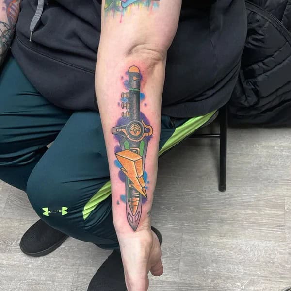 Power Rangers Lightning Bolt Tattoo