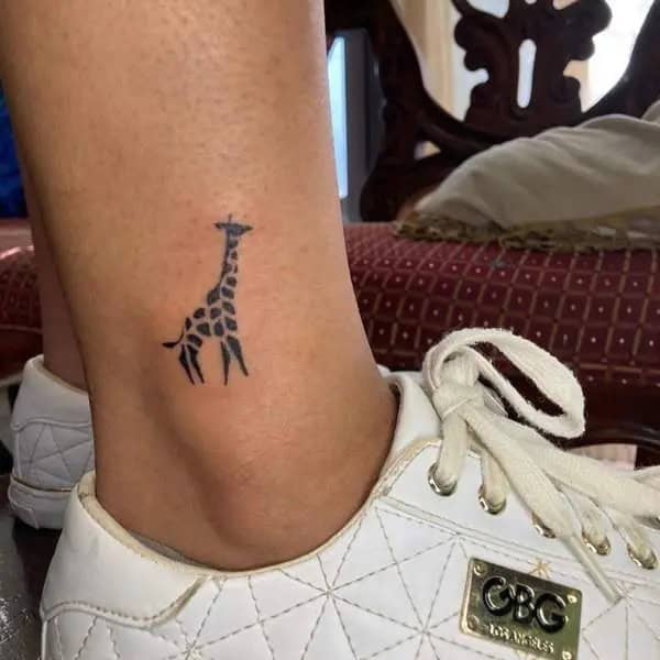 Small Giraffe Tattoo