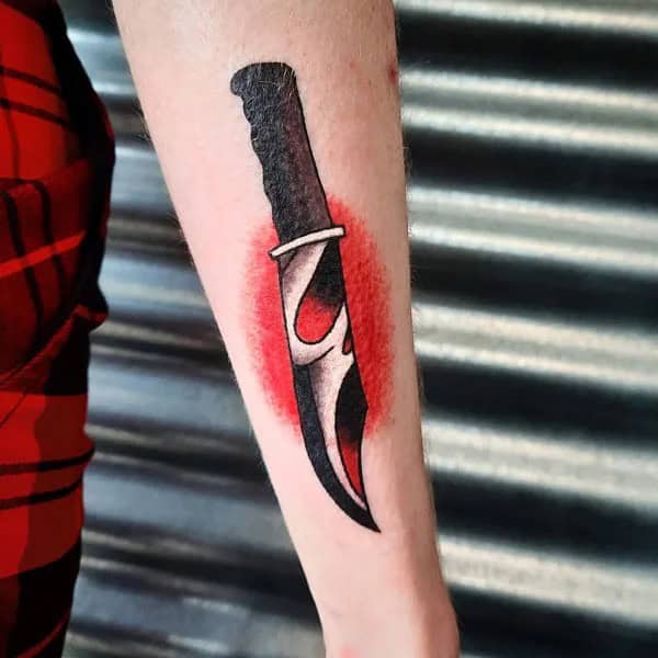 Scream Knife Tattoo