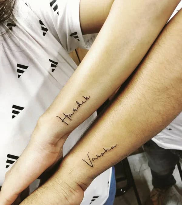 Couple Names Tattoo