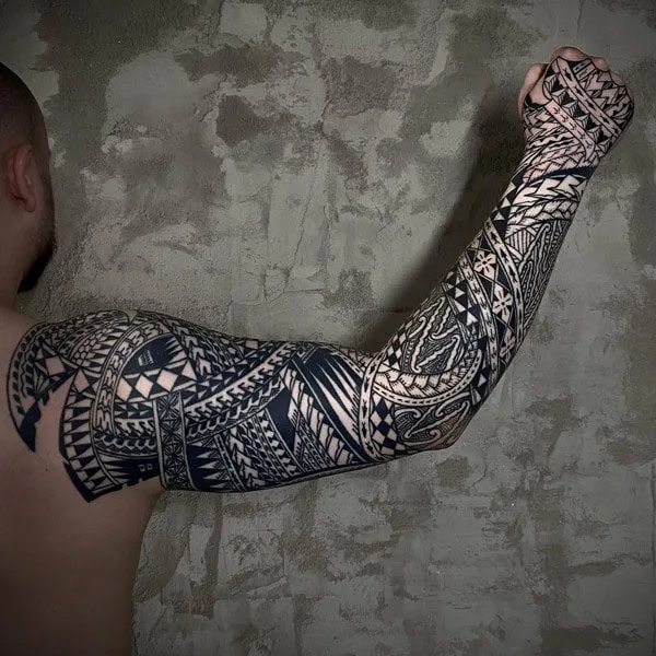 Polynesian Sleeve Tattoo