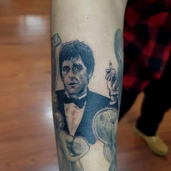 Al Pacino Scarface Tattoo