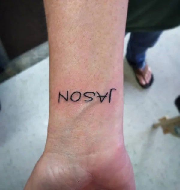 Forearm Name Tattoo