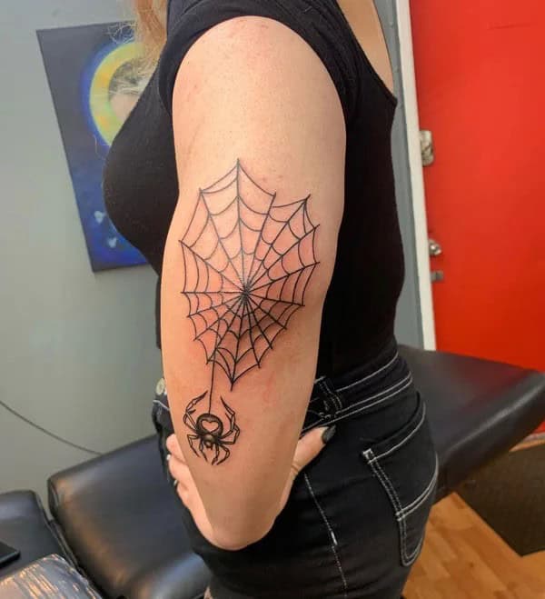 Spider Web Prison Tattoo