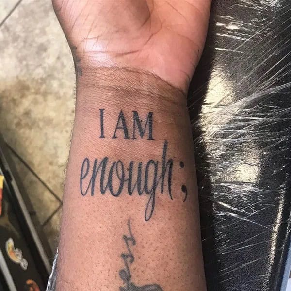 More “I Am Enough” Tattoos To Enhance Your Dignity