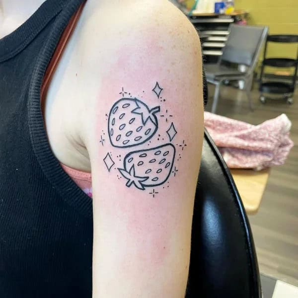 More Designs of Strawberry Tattoos To Check Out This Instant