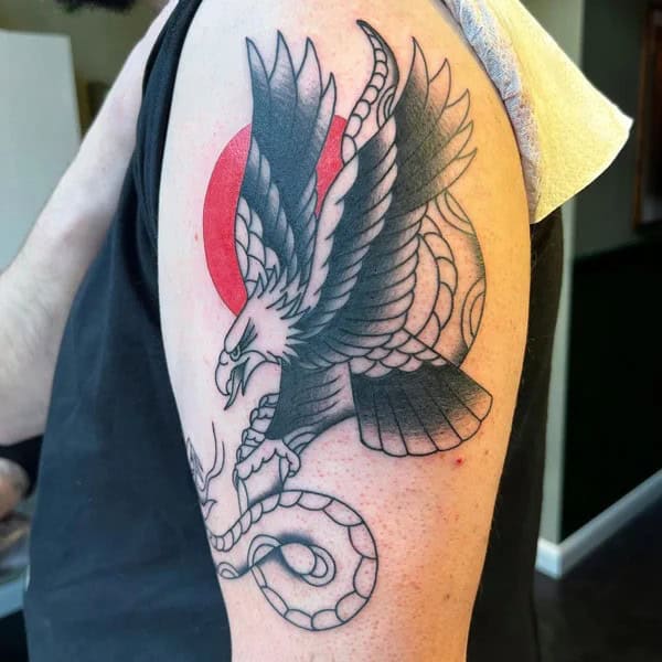 Traditional Style Eagle Tattoo