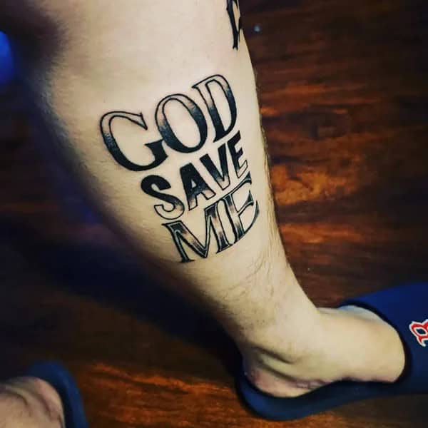 God Save Me Tattoo