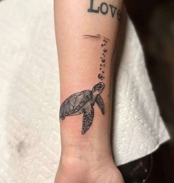 Turtle Wrist Tattoo