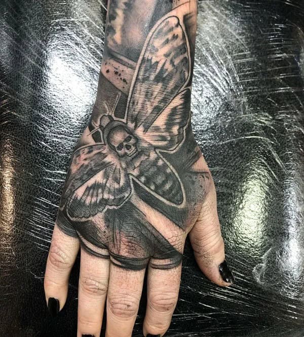 More Death Moth Tattoos That Can’t Be Ignored!