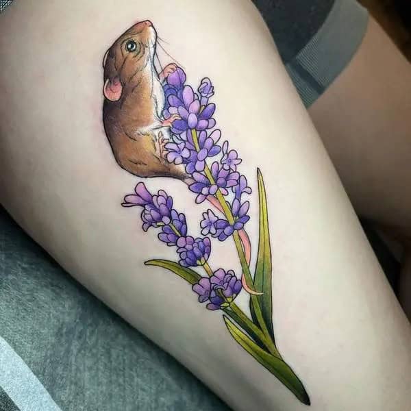 Traditional Lavender Tattoo