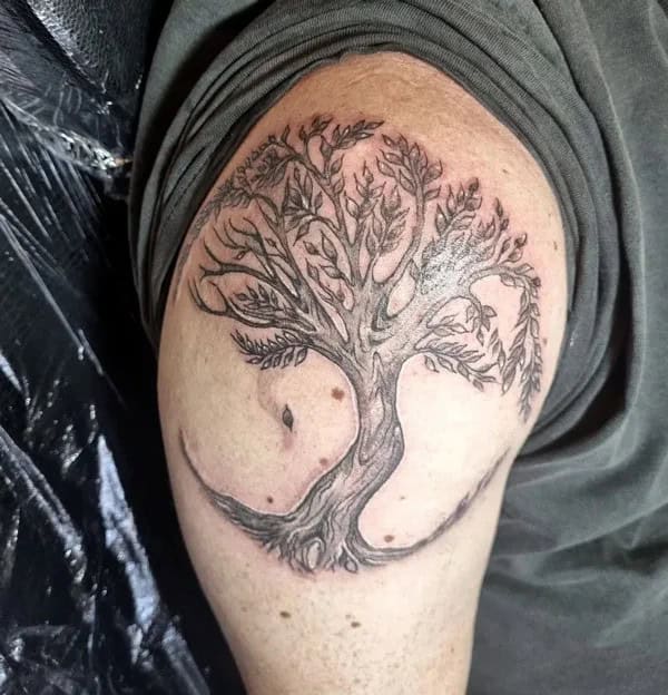 Tree Shoulder Tattoo