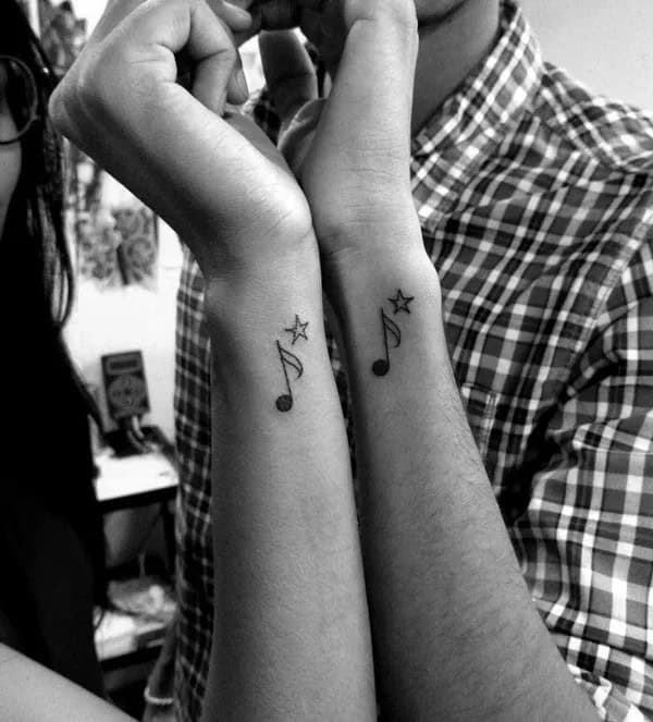 Couple Wrist Tattoo