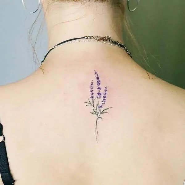 Simple Lavender Tattoo