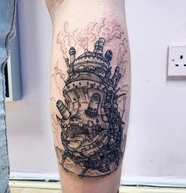 Sleeve Howl’s Moving Castle Tattoo