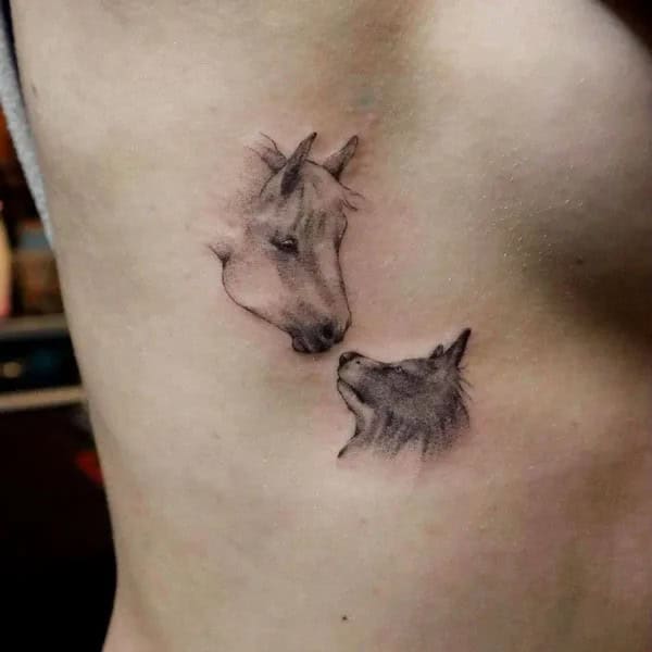 Whale Side Boob Tattoo