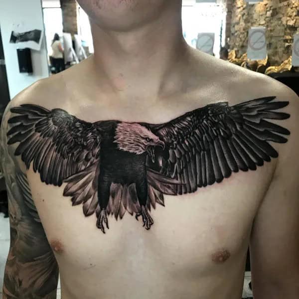 Eagle Tattoo on the Chest