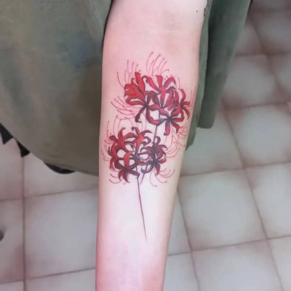 Demon Slayer Spider Lily Tattoo