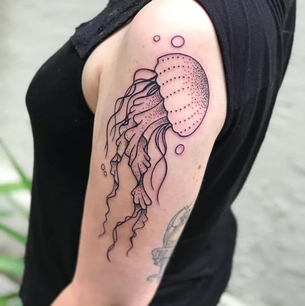 Simple Jellyfish Tattoo