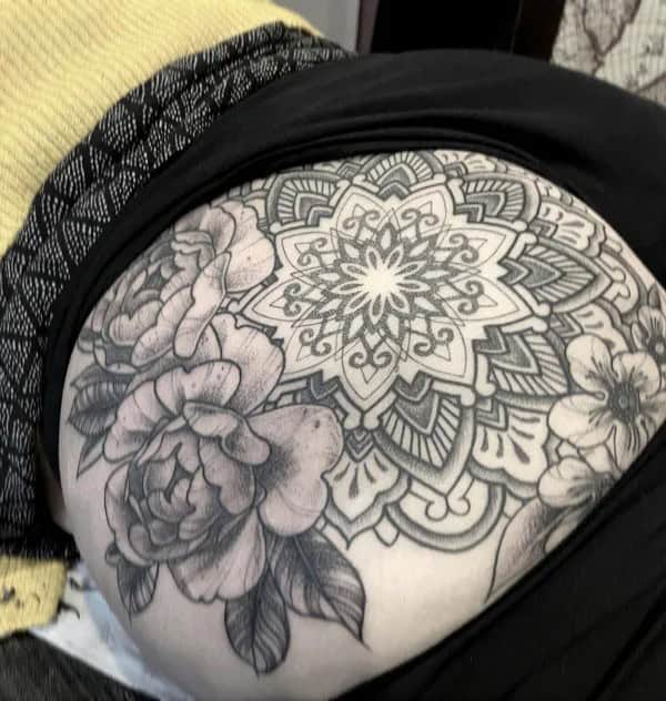 Bite Me Butt Tattoo