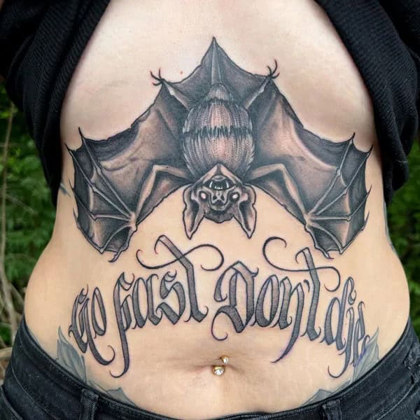 Bat Tattoo On Hand