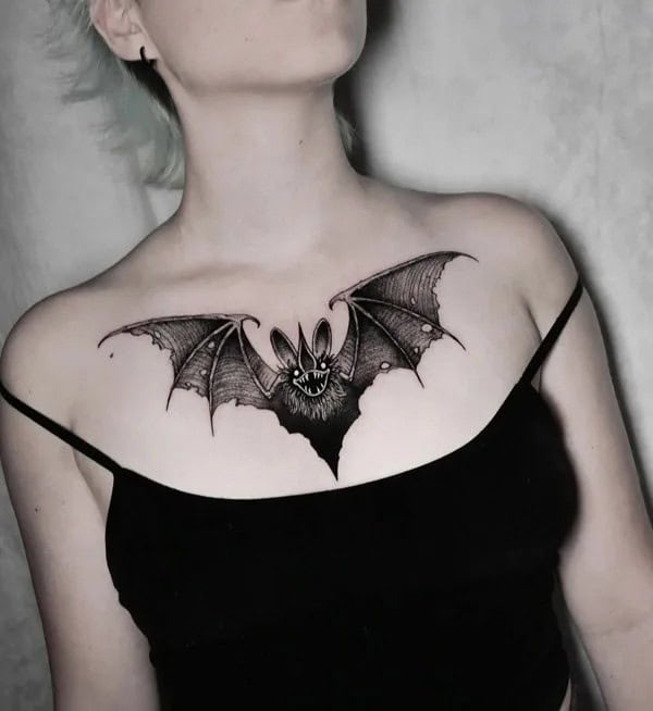 Bat Tattoo On Hand