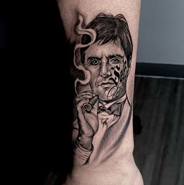 Al Pacino Scarface Tattoo