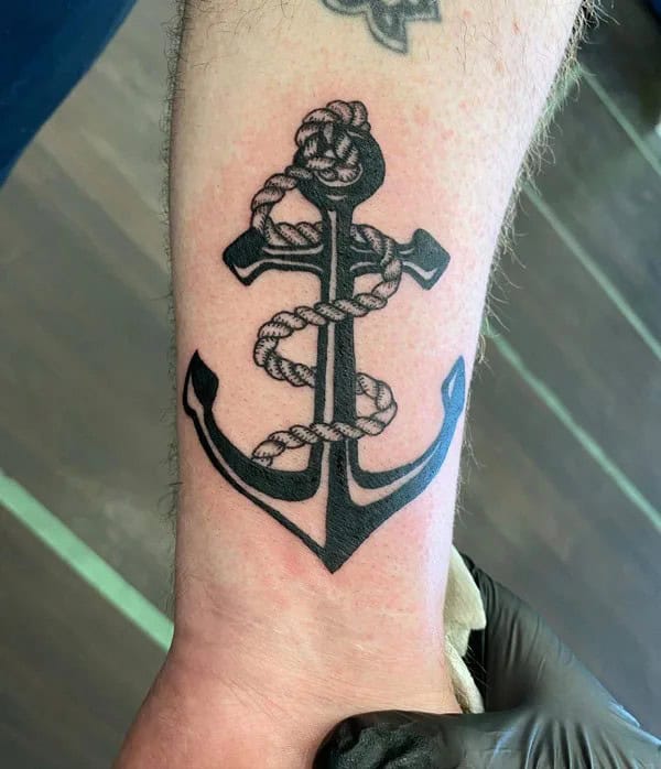 Forearm Anchor Tattoo