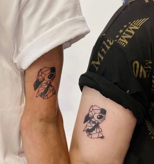 Stitch Couple Tattoo