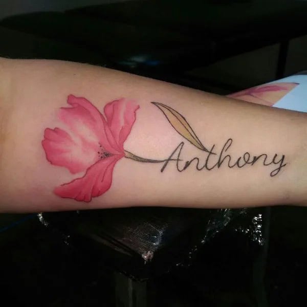 Forearm Name Tattoo