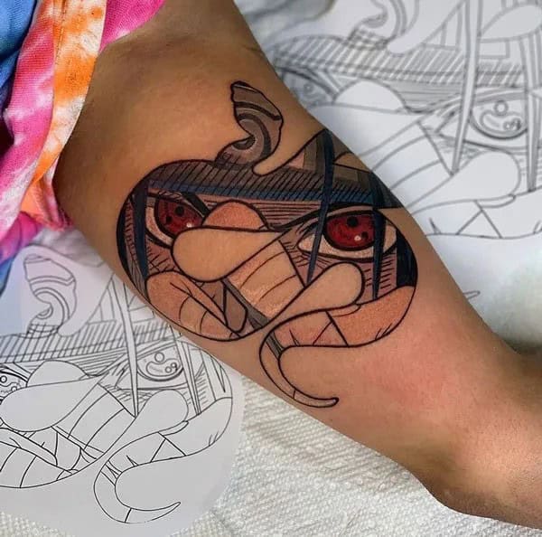 Madara Sharingan Tattoo