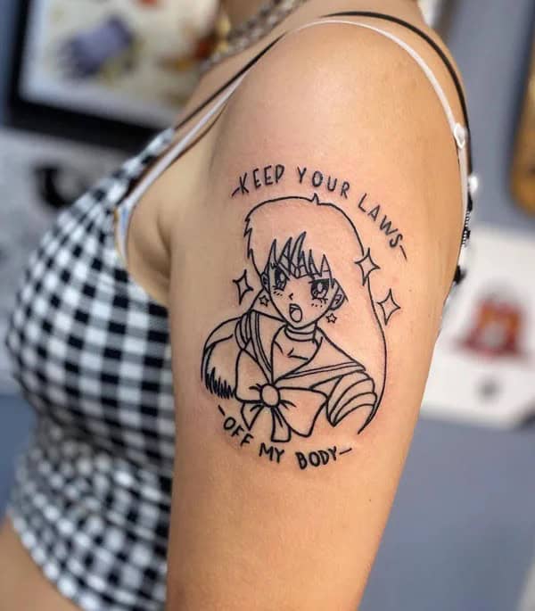 Anime Foot Tattoo