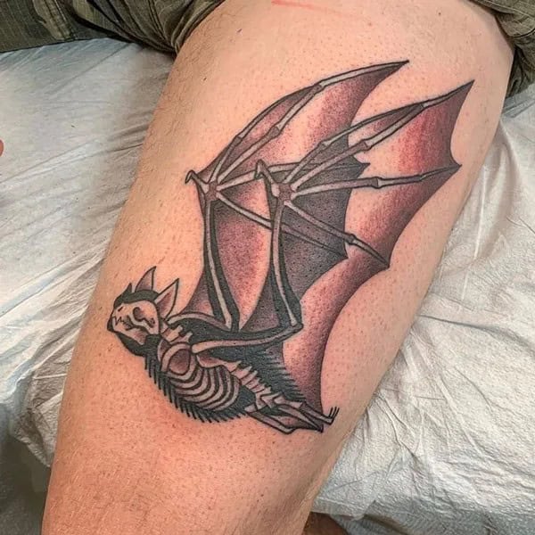 Bat Tattoo On Hand