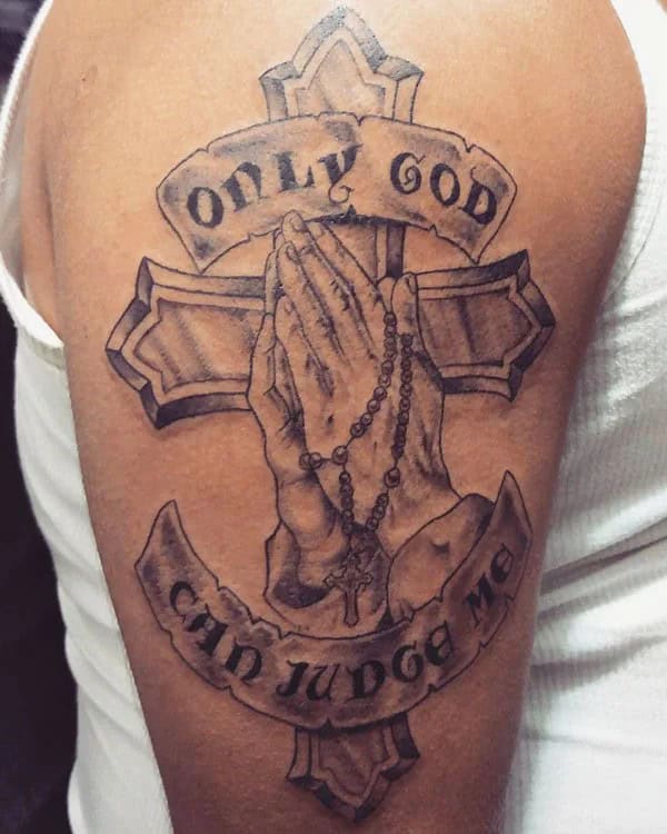 More Unique “Only God Can Judge Me” Tattoos To Take Inspiration From