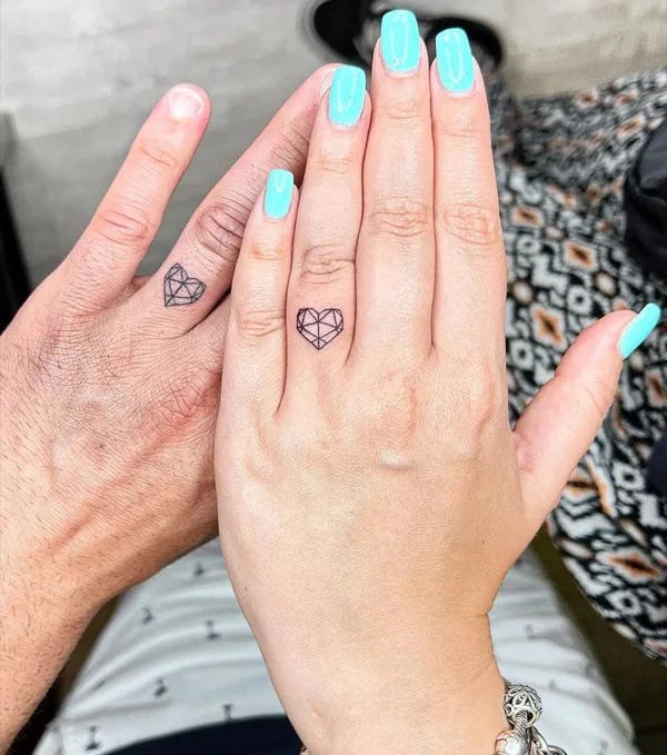 Diamond Finger Tattoo