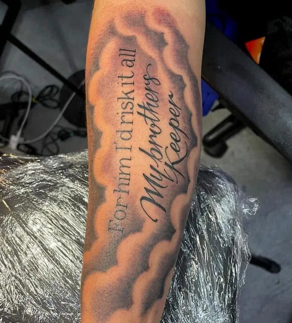 My Brother’s Keeper Forearm Tattoo