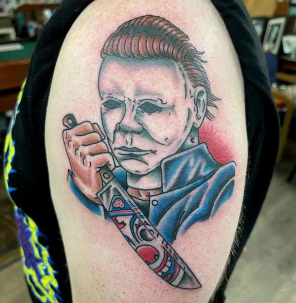 Michael Myers House Tattoo