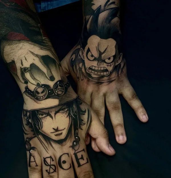 Anime Foot Tattoo