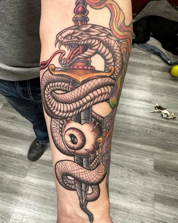 Snake Forearm Tattoo