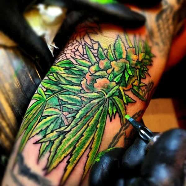 Weed Plant Tattoo