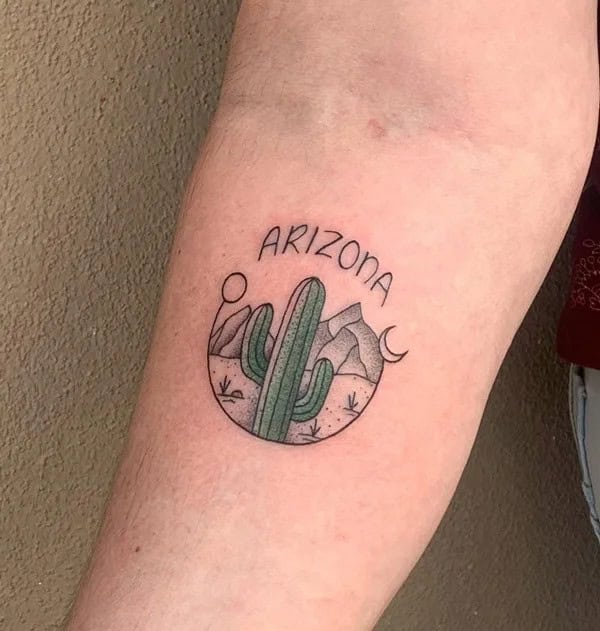 Arizona Cactus Tattoo