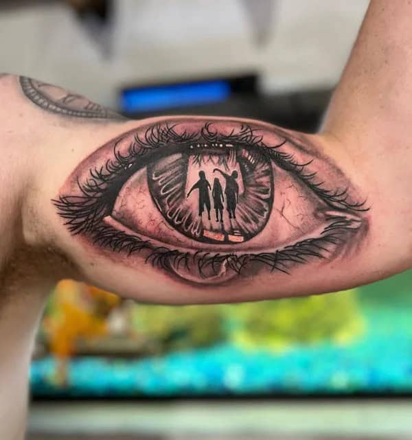 Bicep Eye Tattoo