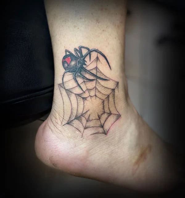 Spider Web Prison Tattoo