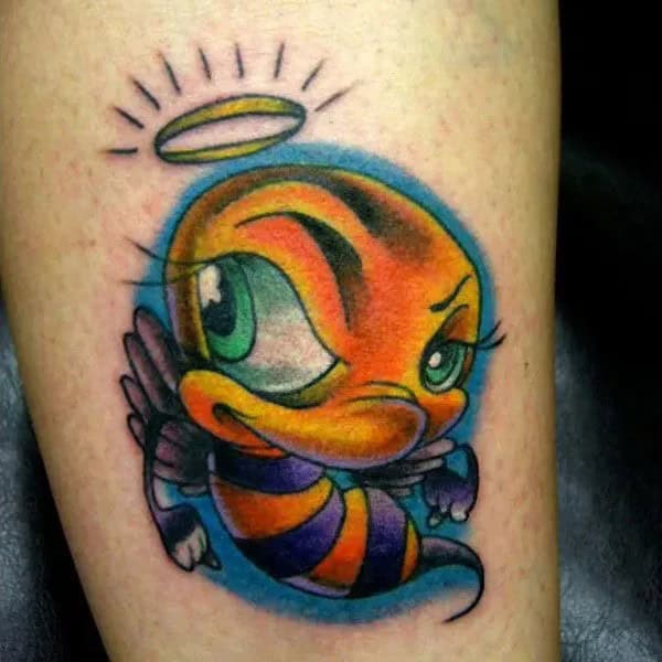 Cartoon Bee/ Animated Bee Tattoo