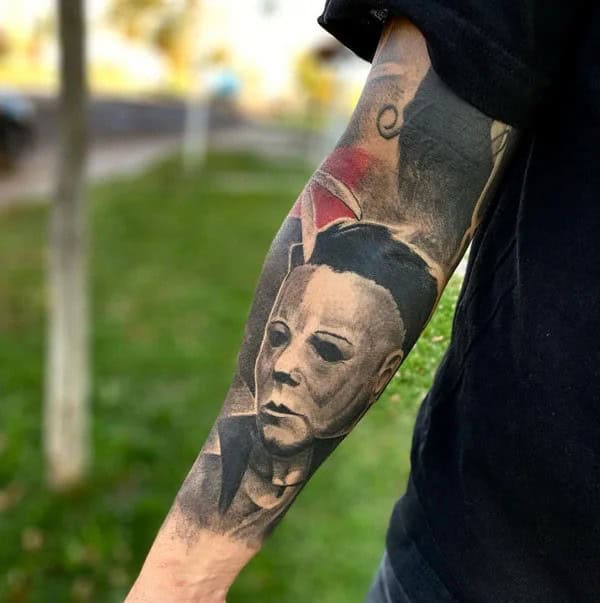 Michael Myers House Tattoo