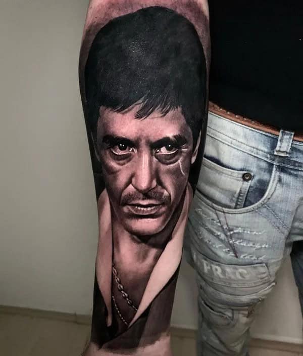 Al Pacino Scarface Tattoo