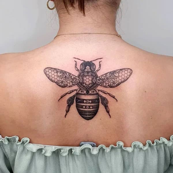 Vintage Bee tattoo