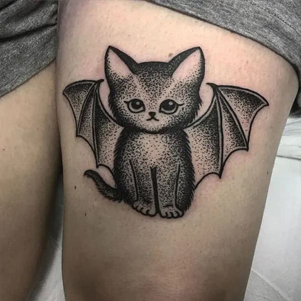 Bat Tattoo On Hand