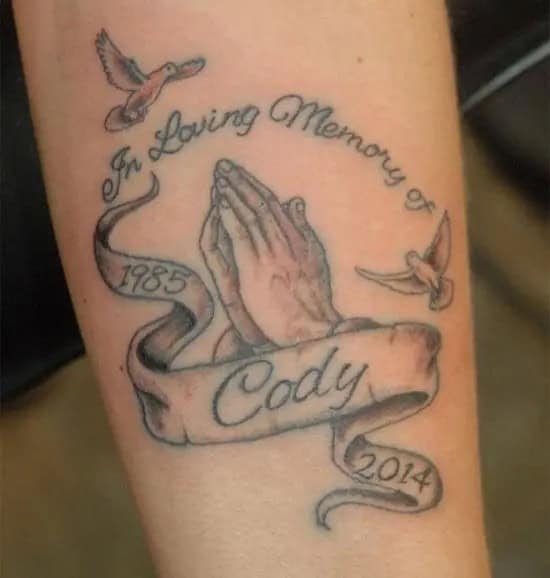 Praying Hand Tattoo