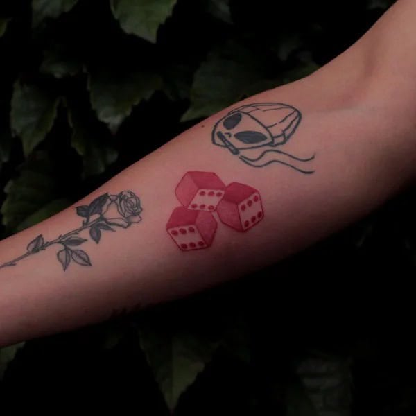 666 Dice Tattoo